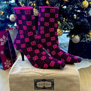 COPY - Gucci GG 75mm Knit Ankle Boots!